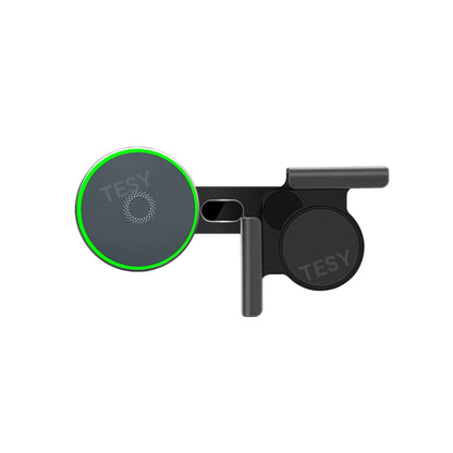 Revolutionary 15W Magnetic MagSafe Wireless Charger & Phone Mount for Tesla Model Y, Model 3, and HIGHLAND - Perfect for Seamless Driving Experience