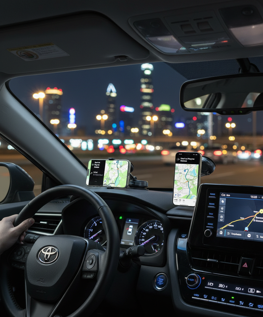 15W Vacuum Suction Magnetic Wireless Charger Car Phone Holder - 360° Rotatable and Perfectly Compatible with All Smartphones, Including iPhone