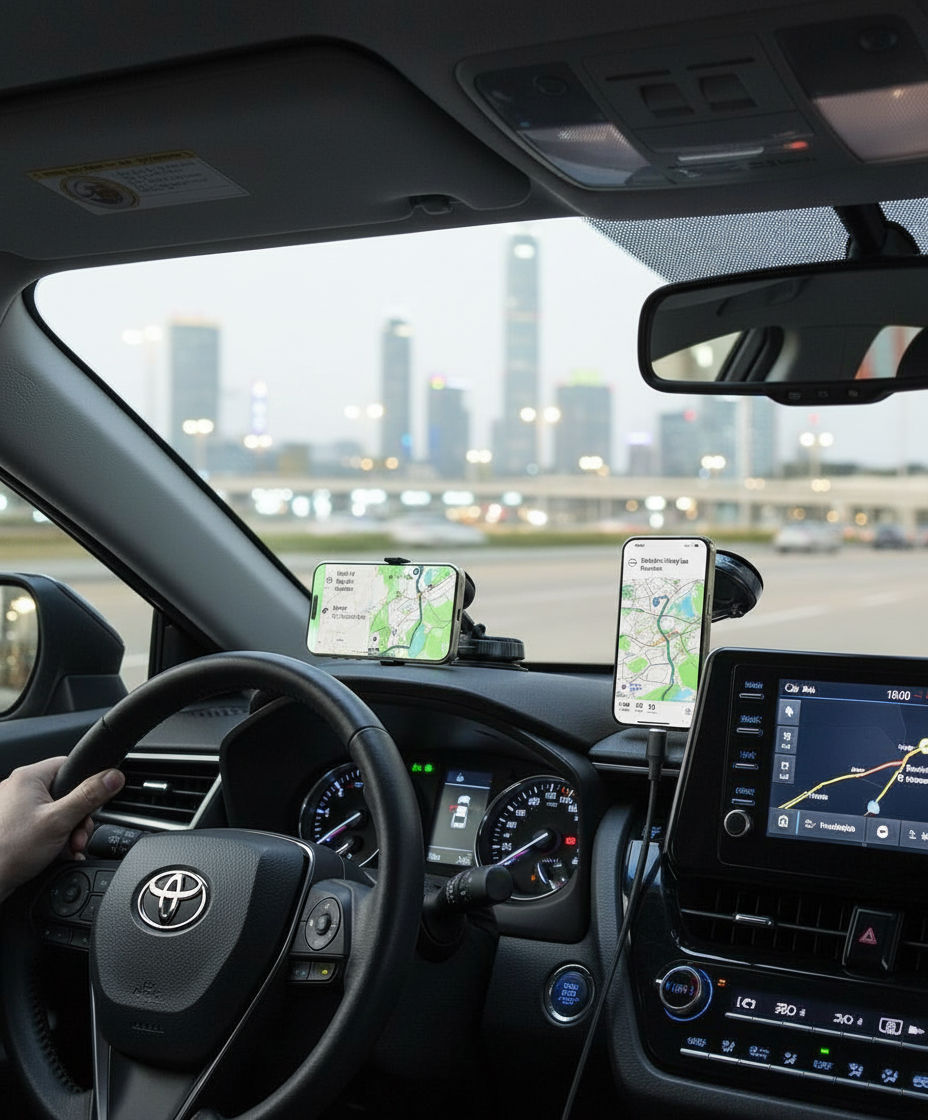 360° Adjustable Magnetic Car Phone Holder for MagSafe iPhone and Samsung